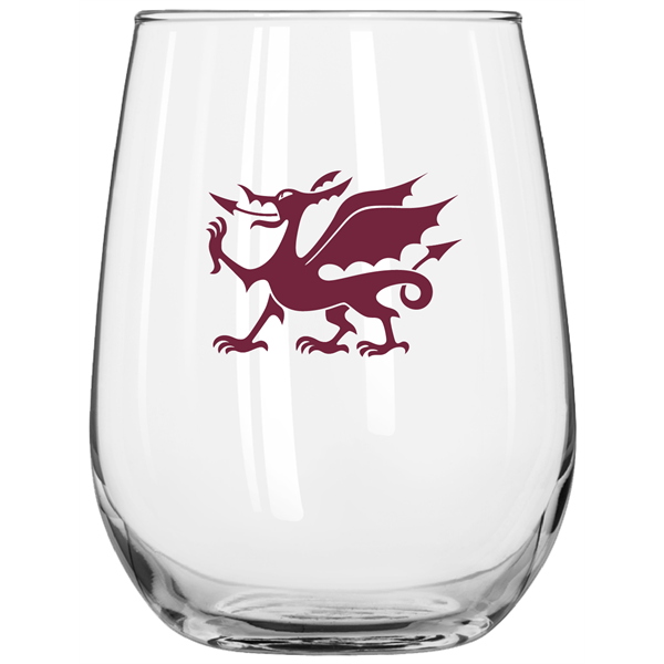 Salute 17 oz. White Stemless Wine Glass